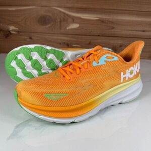 Hoka One One Clifton 9 Running Shoes Solar Flare/Sherbet 1127895 SRSH Mens 9.5D